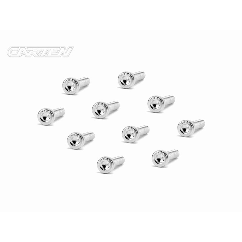 SCH0318 - CARTEN Screw Set  12.9- CH M3x18(Nickel Coating) (10)