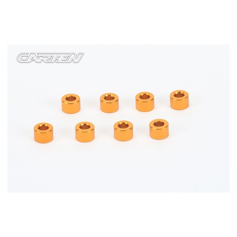 NBA350 - CARTEN Aluminium Spacer 3x6x4mm (8)