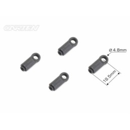 NHA516 -  CARTEN Rear Shock Ball End(19.5mm)4PCS