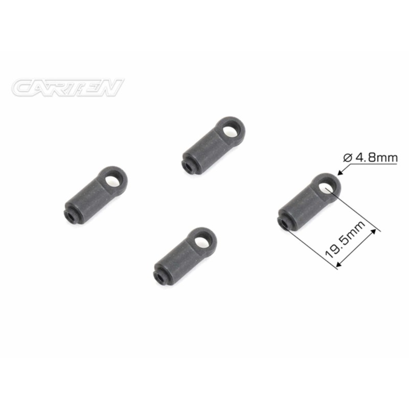 NHA516 -  CARTEN Rear Shock Ball End(19.5mm)4PCS