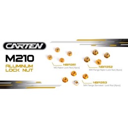 NBA351 - CARTEN M3 Nylon Lock Nut Aluminium (4)