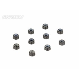 NHA474 - CARTEN M3 Thin Nylon Locking Hex Nut