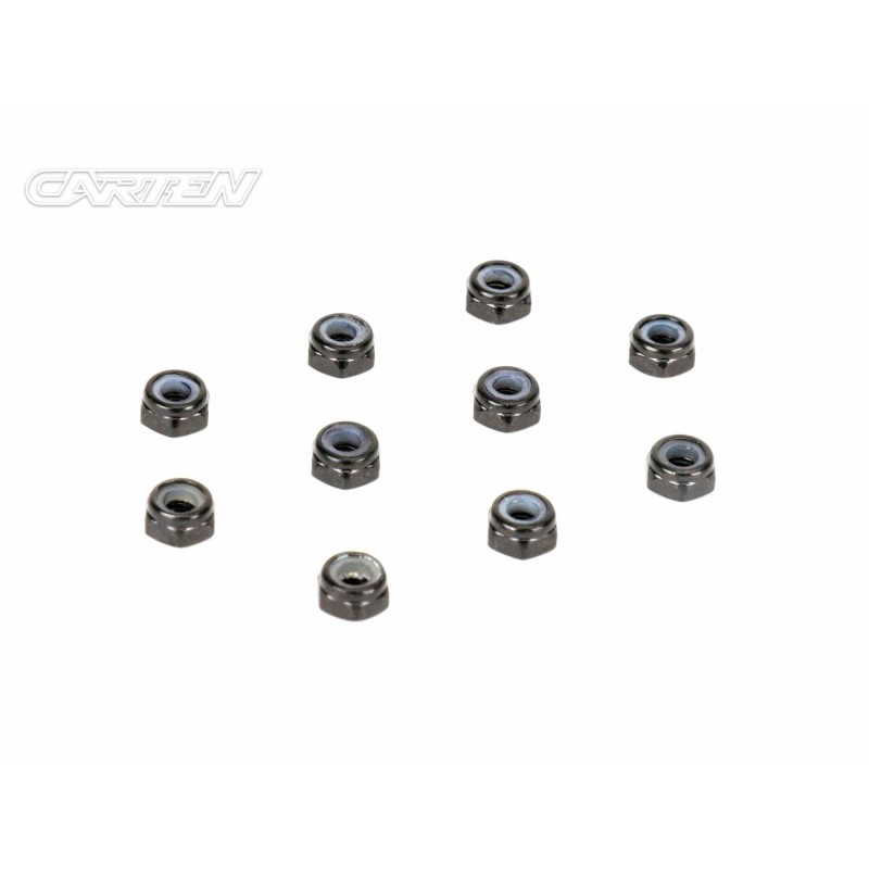 NHA474 - CARTEN M3 Thin Nylon Locking Hex Nut