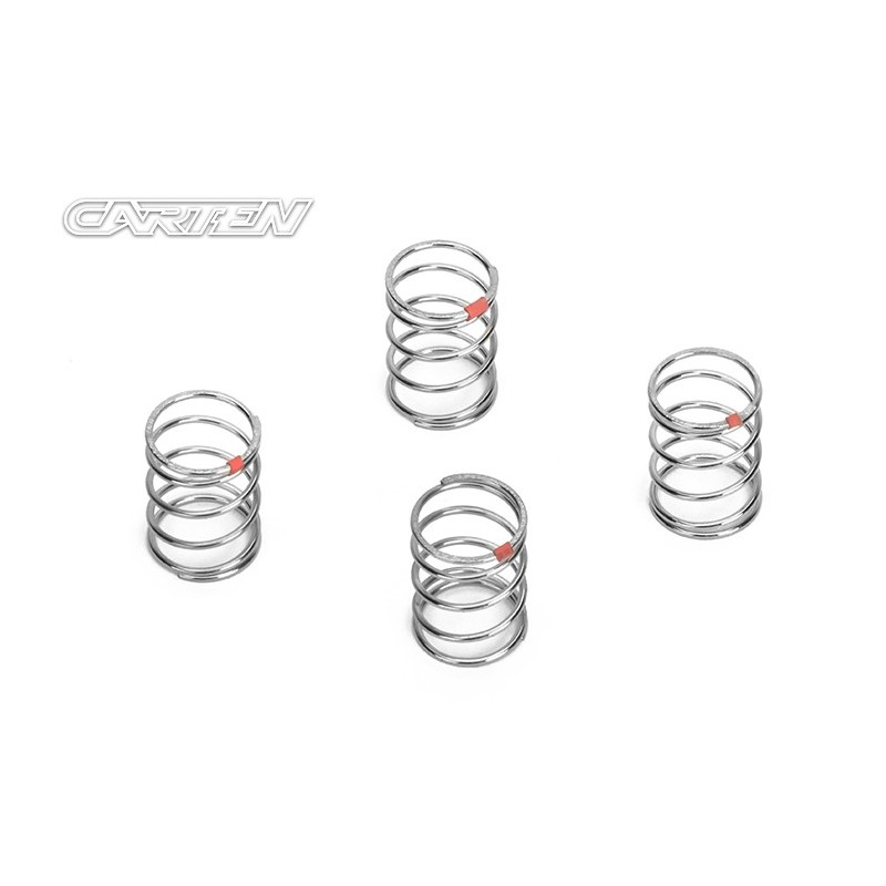 NBA227 - CARTEN Shock spring (1.2X22mm)Red-Soft