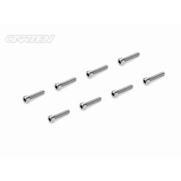 TCH0316 - CARTEN Titanium Screw Set Cap Head Ti6-4 CNC M3x16 (8)