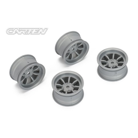 NBA264 - CARTEN 8 Spoke Wheel +4mm (Gray)