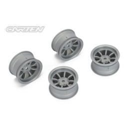 NBA264 - CARTEN 8 Spoke Wheel +4mm (Gray)