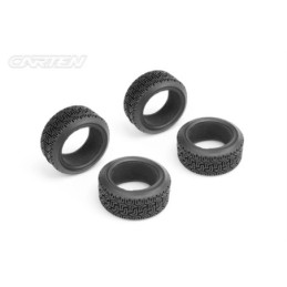 NHA491 - CARTEN 1/10 TC 26mm Rally Tires & Inserts (4)
