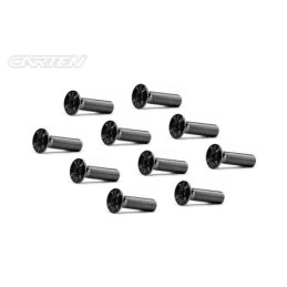 BFH0416 - CARTEN Screw Set  12.9- FH M4x16(Black Nickel Coating) (10)