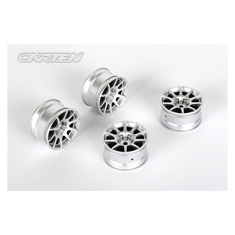 NBA268 - CARTEN 10 Spoke Wheel +4mm (Silver)