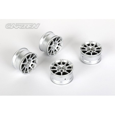 NBA268 - CARTEN 10 Spoke Wheel +4mm (Silver)