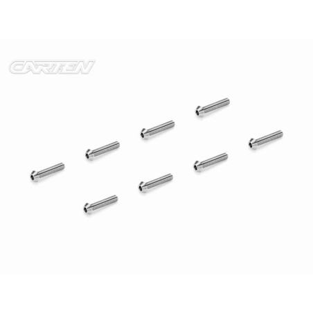 TCO0315 - CARTEN Titanium Screw Set Ti6-4 CNC CO M3x15 (8)