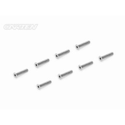 TFH0318 - CARTEN Titanium Screw Set Ti6-4 CNC FH M3x18 (8)