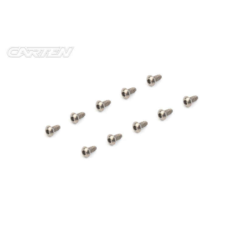 TPBH306 - CARTEN Titanium Gr-2 Self Tapping Screw Set BH 3x6mm (10)