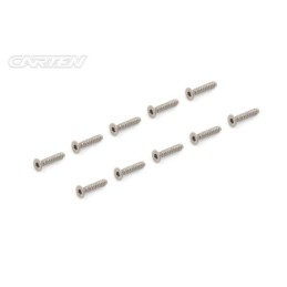TPFH315 - CARTEN Titanium Gr-2 Self Tapping Screw Set FH 3x15mm (10)