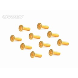 GFH0414 - CARTEN Screw Set  12.9- FH M4x14(Gold Coating) (10)