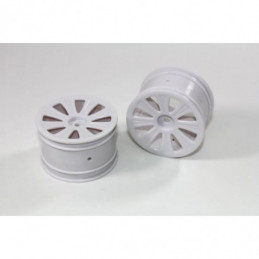 TR4033 - Coppia cerchi posteriori bianchi TeamC buggy 2WD/4WD