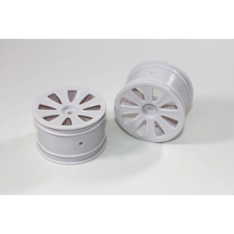 TR4033 - Coppia cerchi posteriori bianchi TeamC buggy 2WD/4WD