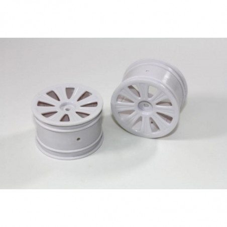 TR4033 - Coppia cerchi posteriori bianchi TeamC buggy 2WD/4WD