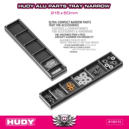 108192 - HUDY ALU PARTS TRAY NARROW 215x50mm
