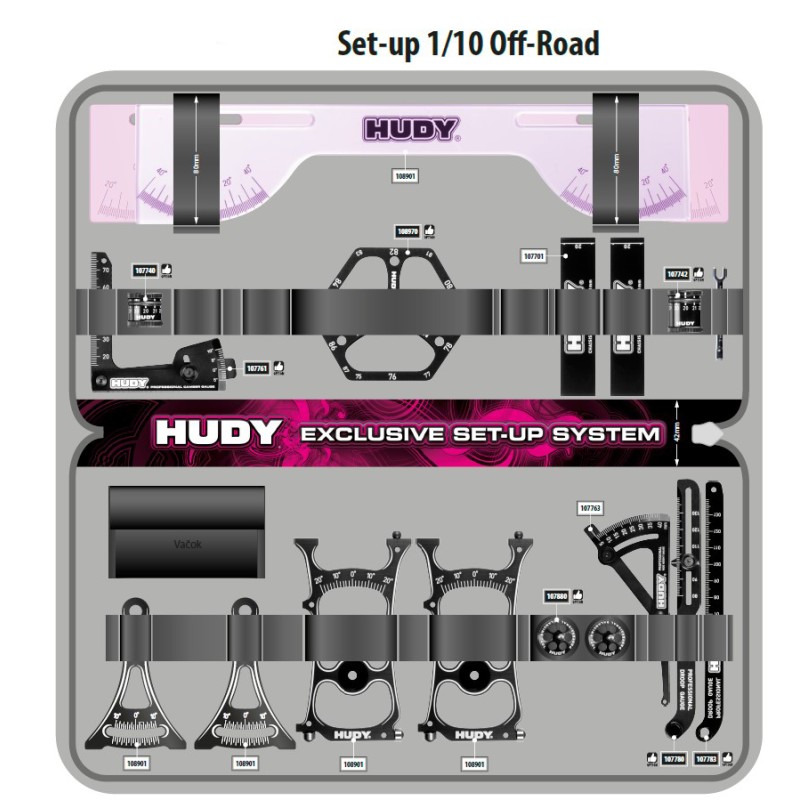 199241 - HUDY SET-UP BAG FOR 1-10 & 1-8 OFF-ROAD CARS & GT