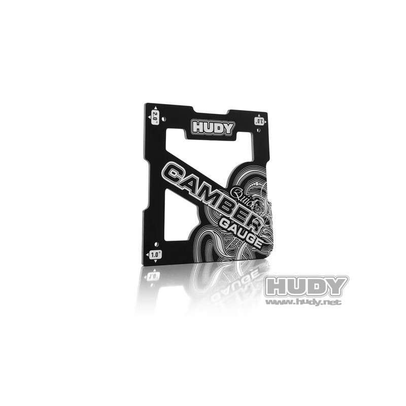 107751 - HUDY QUICK CAMBER GAUGE 1/8 OFF-ROAD 1dg - 2dg - 3dg