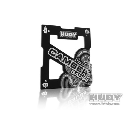 107751 - HUDY QUICK CAMBER GAUGE 1/8 OFF-ROAD 1dg - 2dg - 3dg